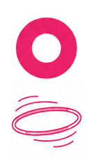 Roze O / hoepel