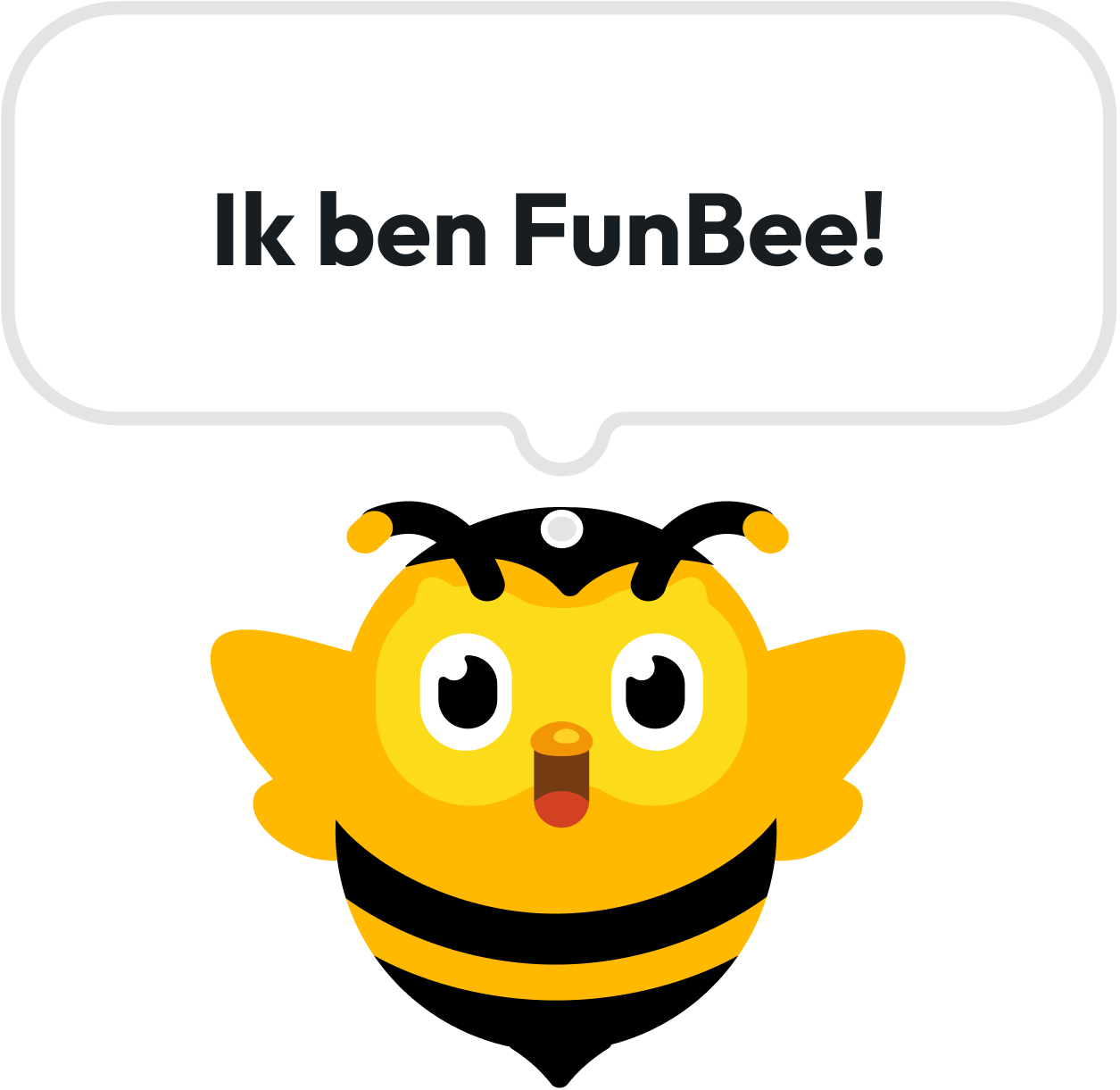 FunBee mascotte — Ik ben FunBee!